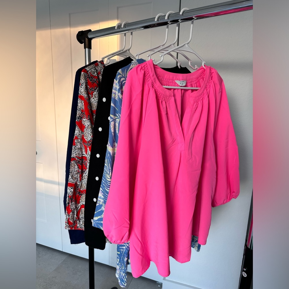 set  5 of blouse, cardigan, T-shirt, jacket size XL. Old Navy,Ruby RD etc. (C14)